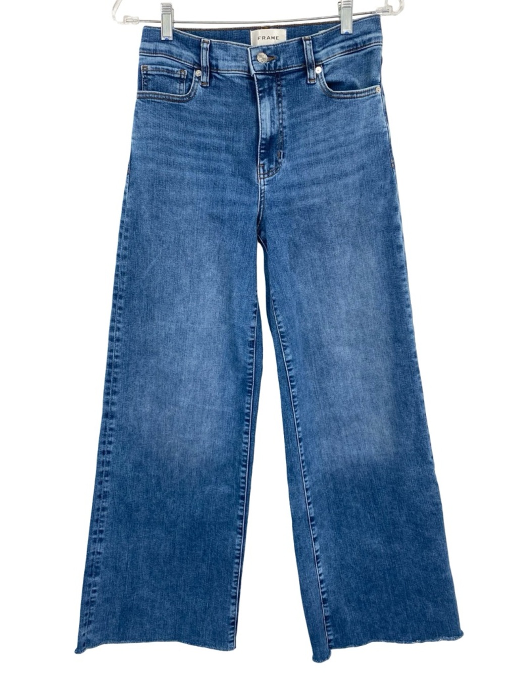Frame Le Slim Palazzo Jeans in Canals Raw After Size 27